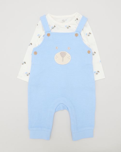 Puppy Dungarees (Newborn-12 Months)