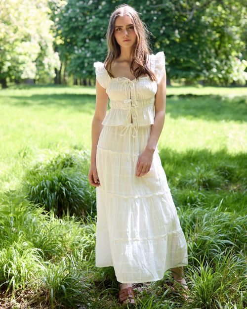 Savida Arti Tiered Midi Skirt