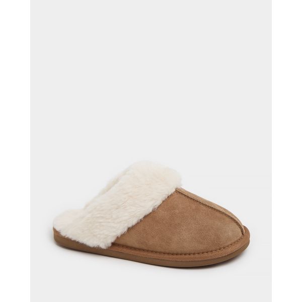 Suede Mule Slippers