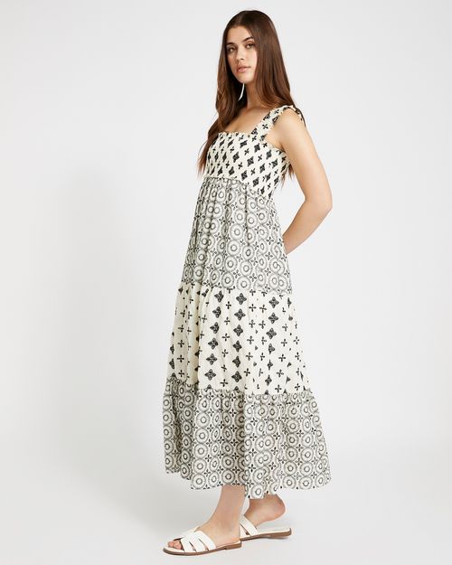 Savida Arti Embroidered Midi Dress