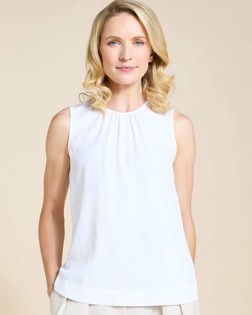 Paul Costelloe Living Studio White Lyocell Vest