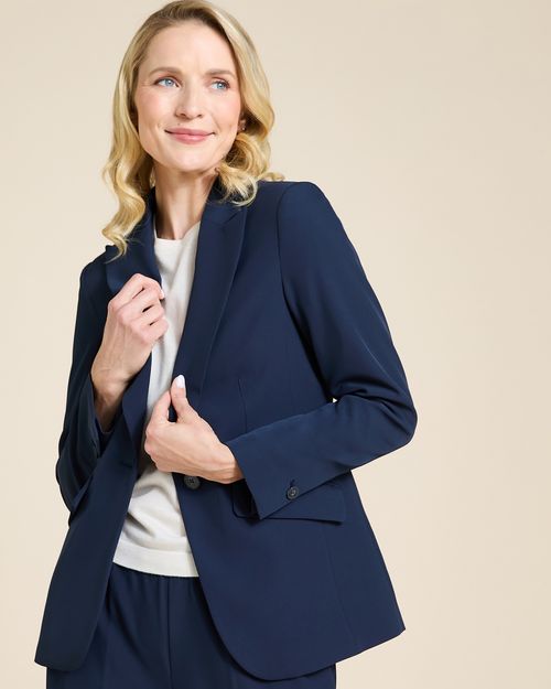 Paul Costelloe Living Studio Navy Fluid Blazer