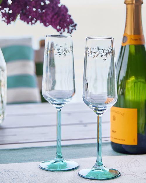 Carolyn Donnelly Eclectic Printed Champagne Flute