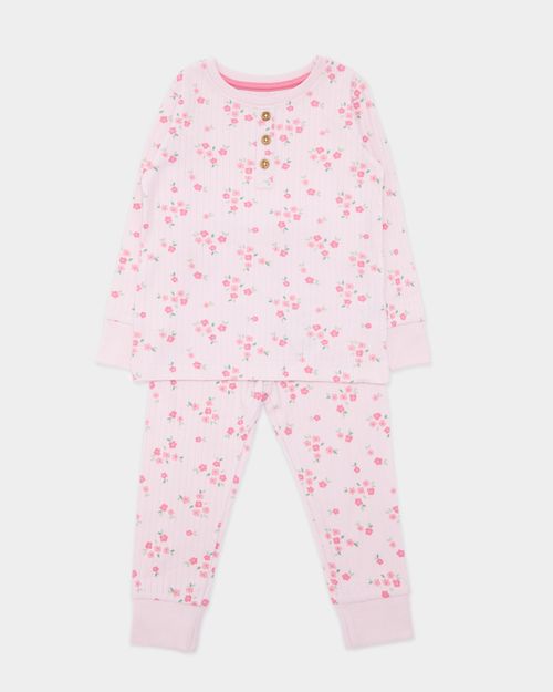Ribbed Henley Pyjama Set (6 Months-4 Years)