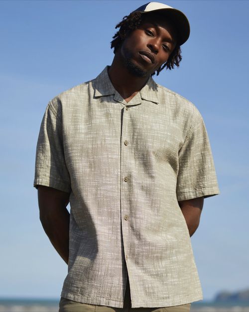Short Sleeve Textured Shirt