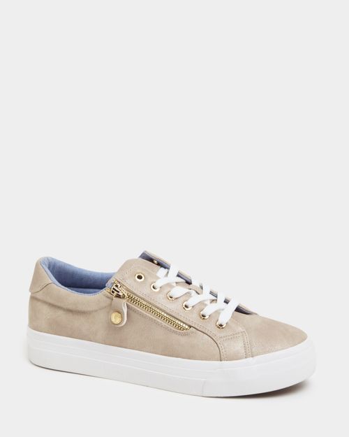 Platform Side Zip Casual Shoe