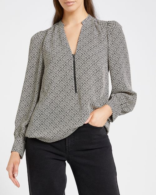 Zip Blouse