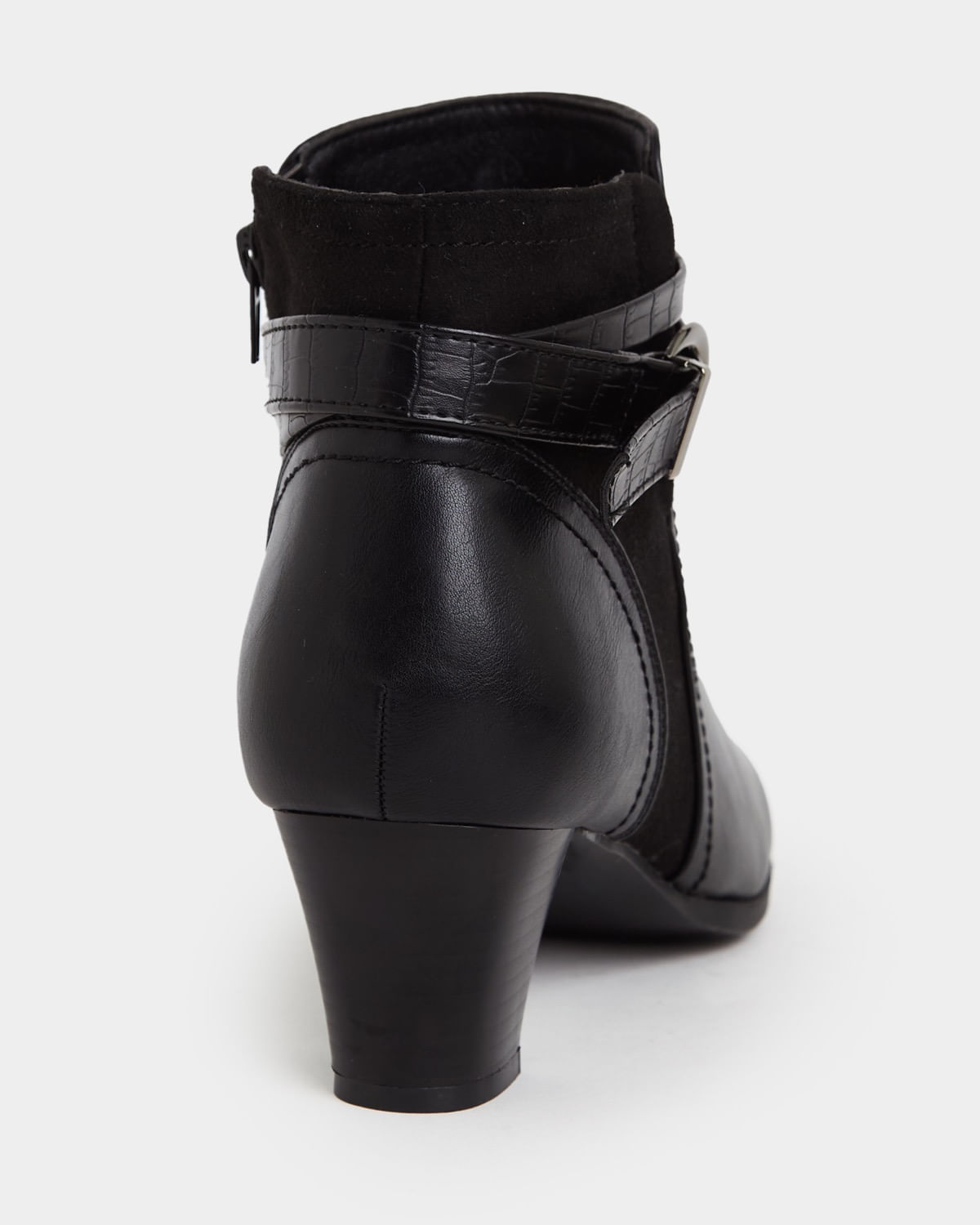 Wide Fit Strappy Low Heel Boots Dunnes Stores