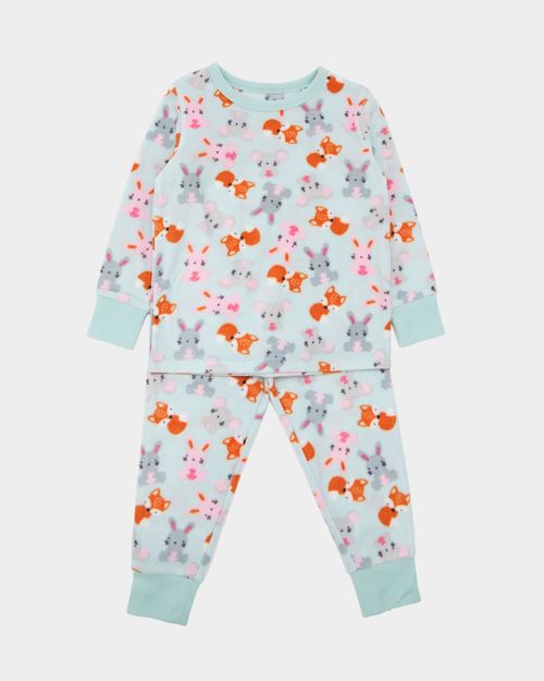 Baby Girls Fleece Pyjamas (6 Months-4 Years)