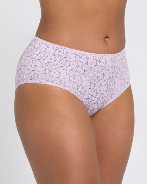 Print Cotton Rich Midi Briefs - Pack of 5