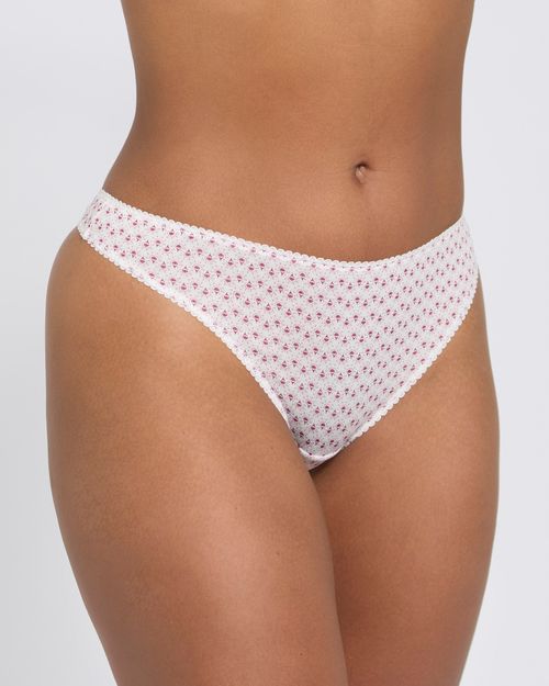 5Pk Print Thong