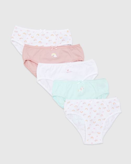 Girls Briefs - Pack Of 5 (2-14 years)