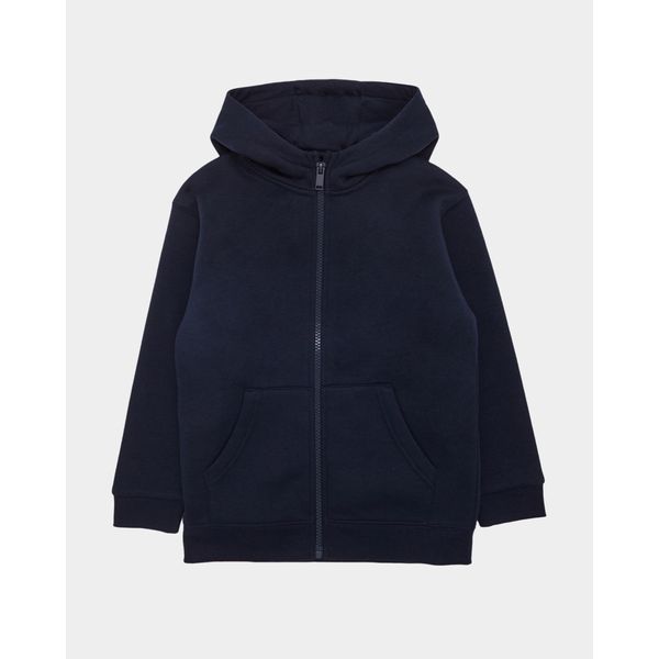 Plain Zip Through Hoodie (3-14 Years)