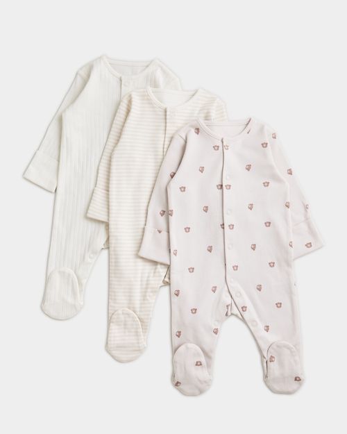 Baby Sleepsuit - Pack Of 3 (Newborn-23 Months)