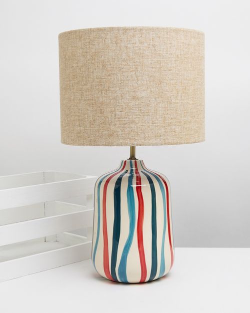 Carolyn Donnelly Eclectic Stripe Base Lamp