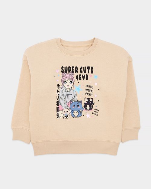 Printed Crew Neck Sweatshirt (2-14 Years)