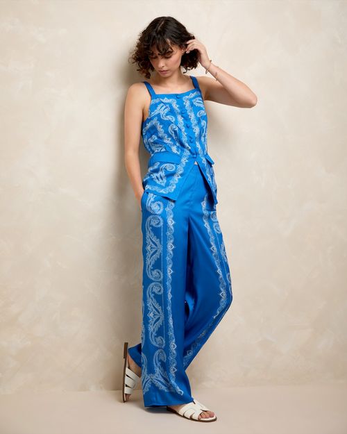 Gallery Alba Scarf Print Trousers