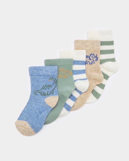 Baby Boys Design Socks - Pack Of 5