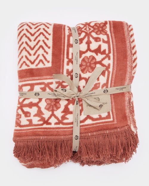 Paul Costelloe Living Laurel Throw With Fringe