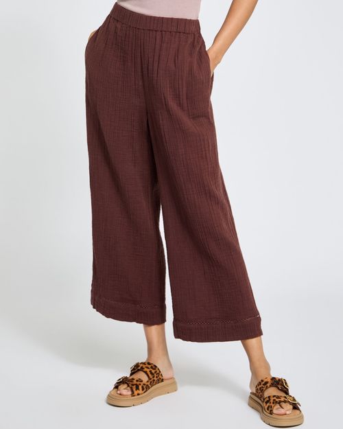 Resort Wide Leg Culotte Trousers