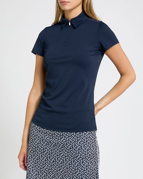 Pádraig Harrington Navy Slim Fit Golf Polo