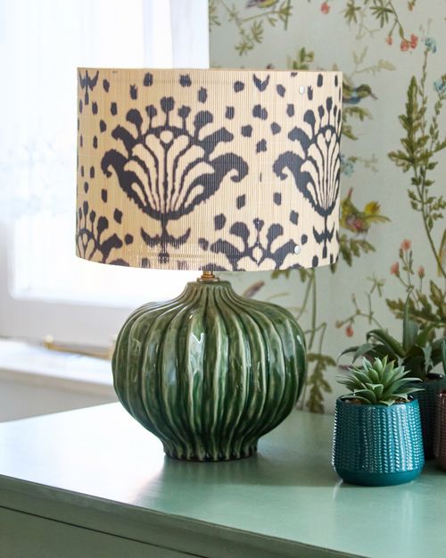 Carolyn Donnelly Eclectic Textured Round Lamp