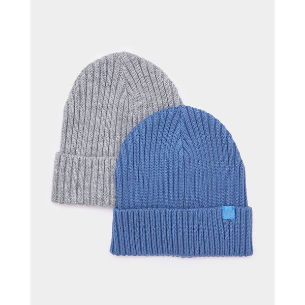 Ribbed Beanie Hat - Pack Of 2 (3-11 Years)