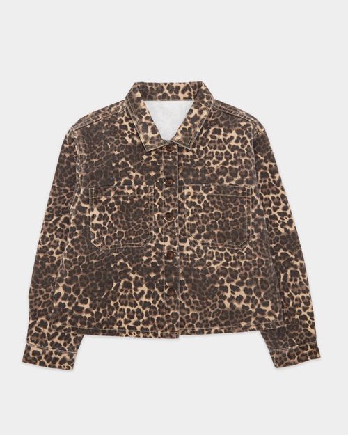 Leopard Print Shacket (4-14 Years)