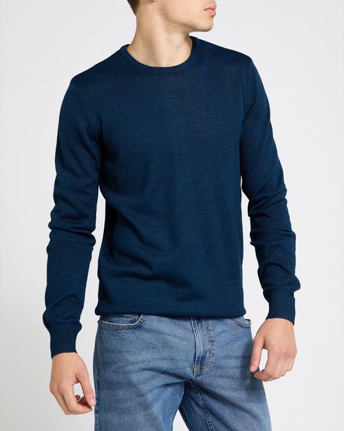 Merino Blend Crew Neck Jumper