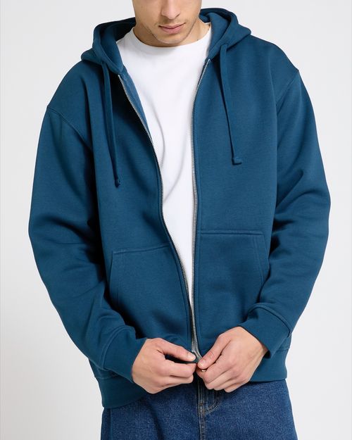Relaxed Fit Zip-Through Hoodie