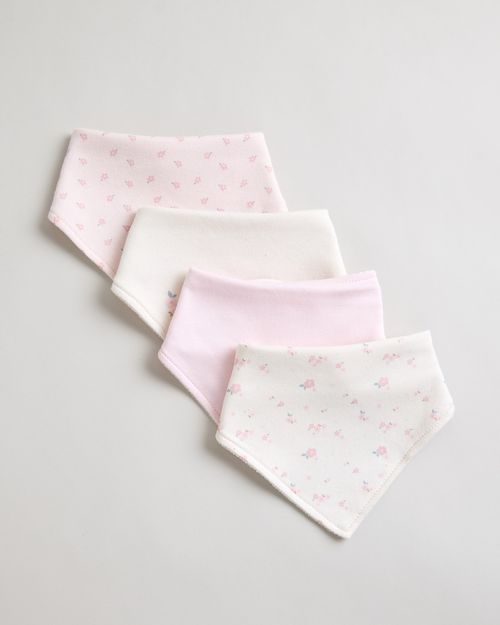 Girls Bandana Bibs - Pack Of 4