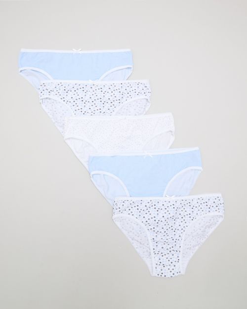 Girls Briefs - Pack Of 5 (2-14 Years)