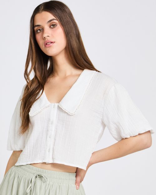 Savida Bailey Collar Top