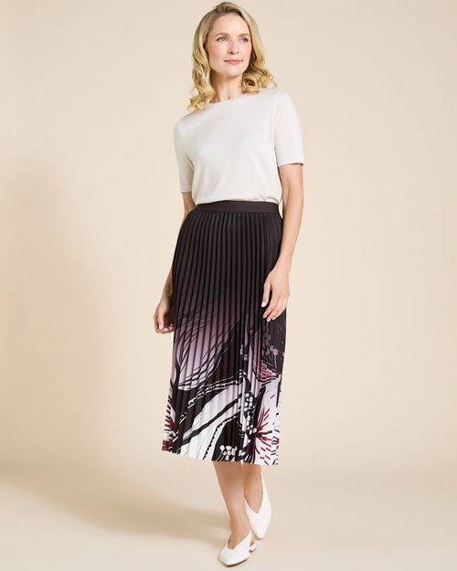 Paul Costelloe Living Studio Print Pleat Skirt