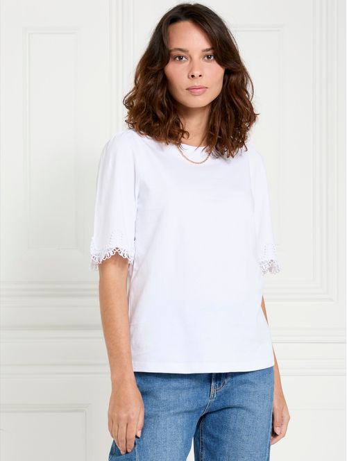 Gallery Lace Trim T-Shirt