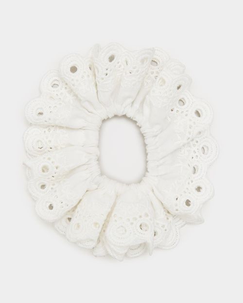 Embroidered Scrunchie