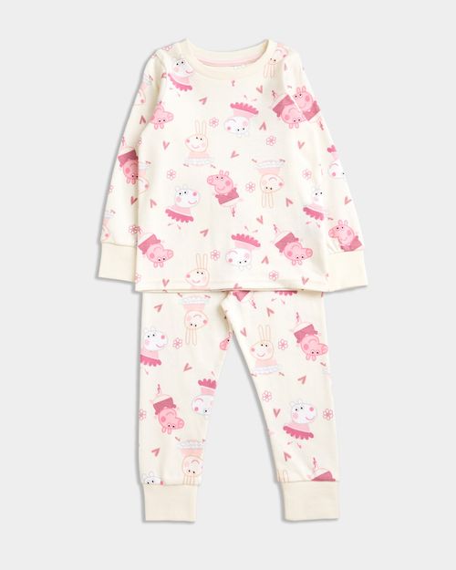 Peppa Pig All-Over Print Pyjama Set (18 Months-6 Years)