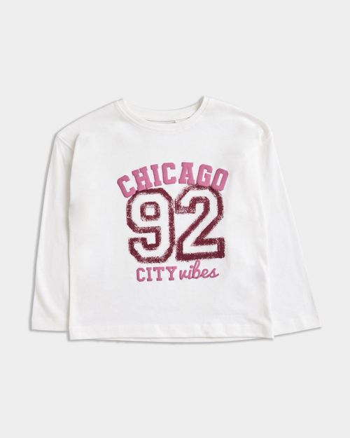Print Long Sleeve Top (2-14 Years)