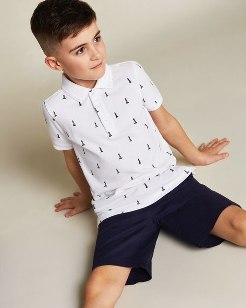 Pique Polo Top (4-14 Years)