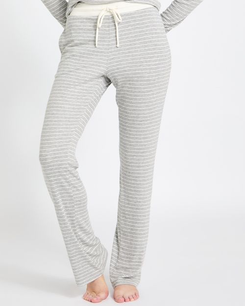 Rib Straight Leg Pyjama Pants