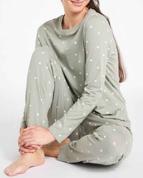 Knit Cuff Pyjama Set