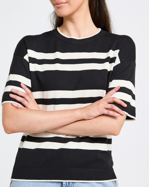 Short Sleeve Stripe Top