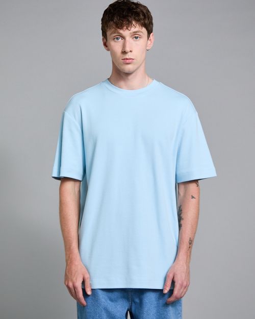 Paul Galvin Blue Heavyweight Relaxed T-Shirt