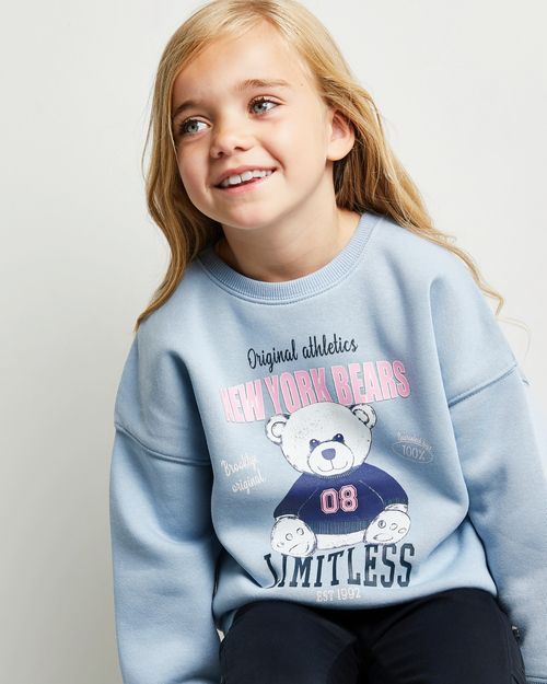 Printed Crew Neck Sweatshirt (2-14 Years)