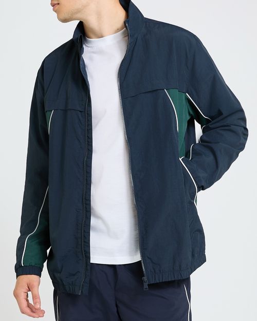 Woven Piping Tracksuit Top