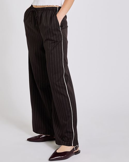 Savida Pinstripe Side Stripe Trousers