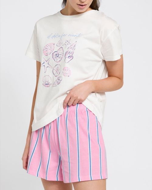 Cotton Short Sleeve Pyjama Set