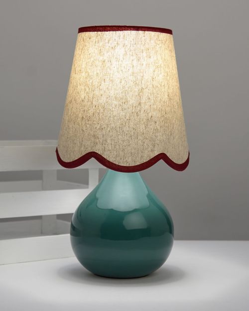 Carolyn Donnelly Eclectic Scalloped Shade Lamp
