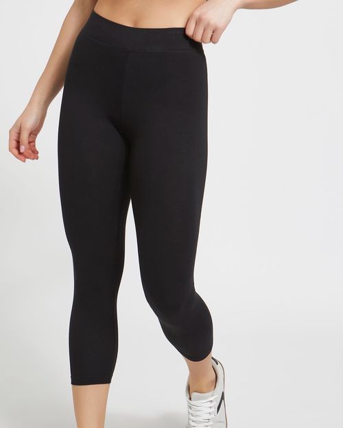 Stretch Capri Cotton Leggings