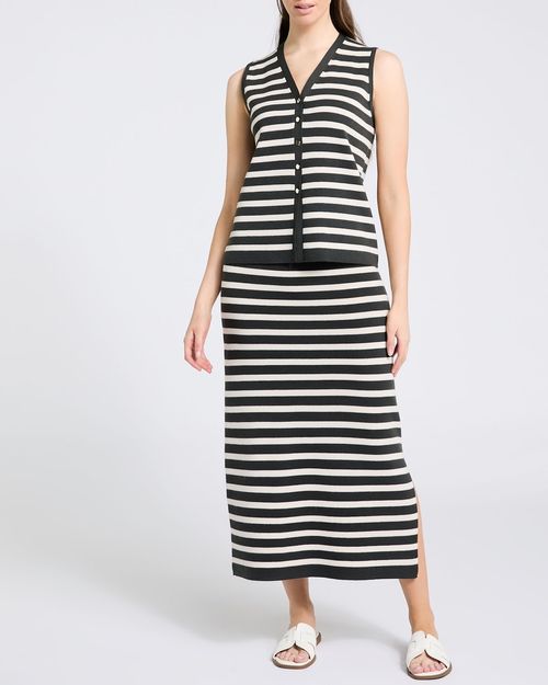 Button Co-Ord Knit Waistcoat